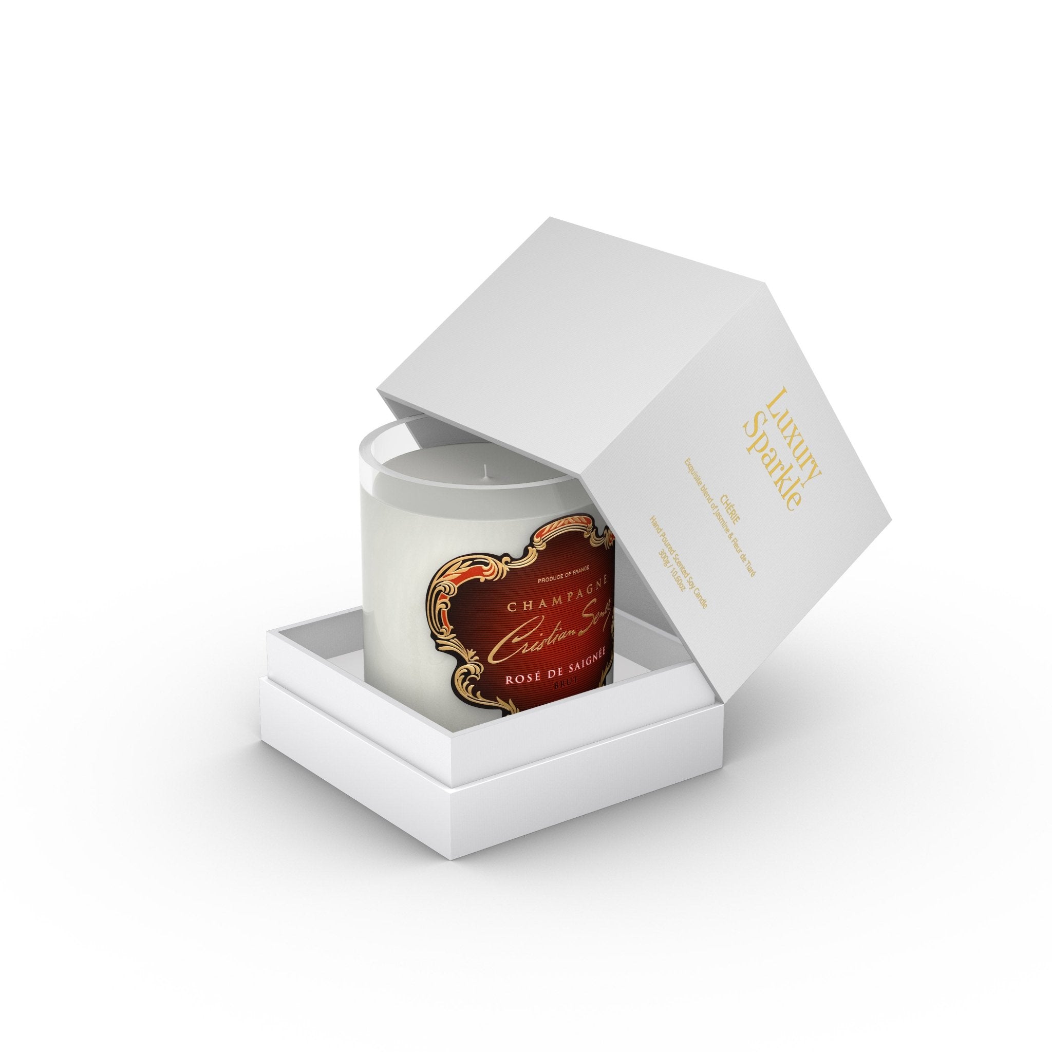 Cristian Senez Brut Rosé Luxury Scented Candle - Boutique Wine and Champagne