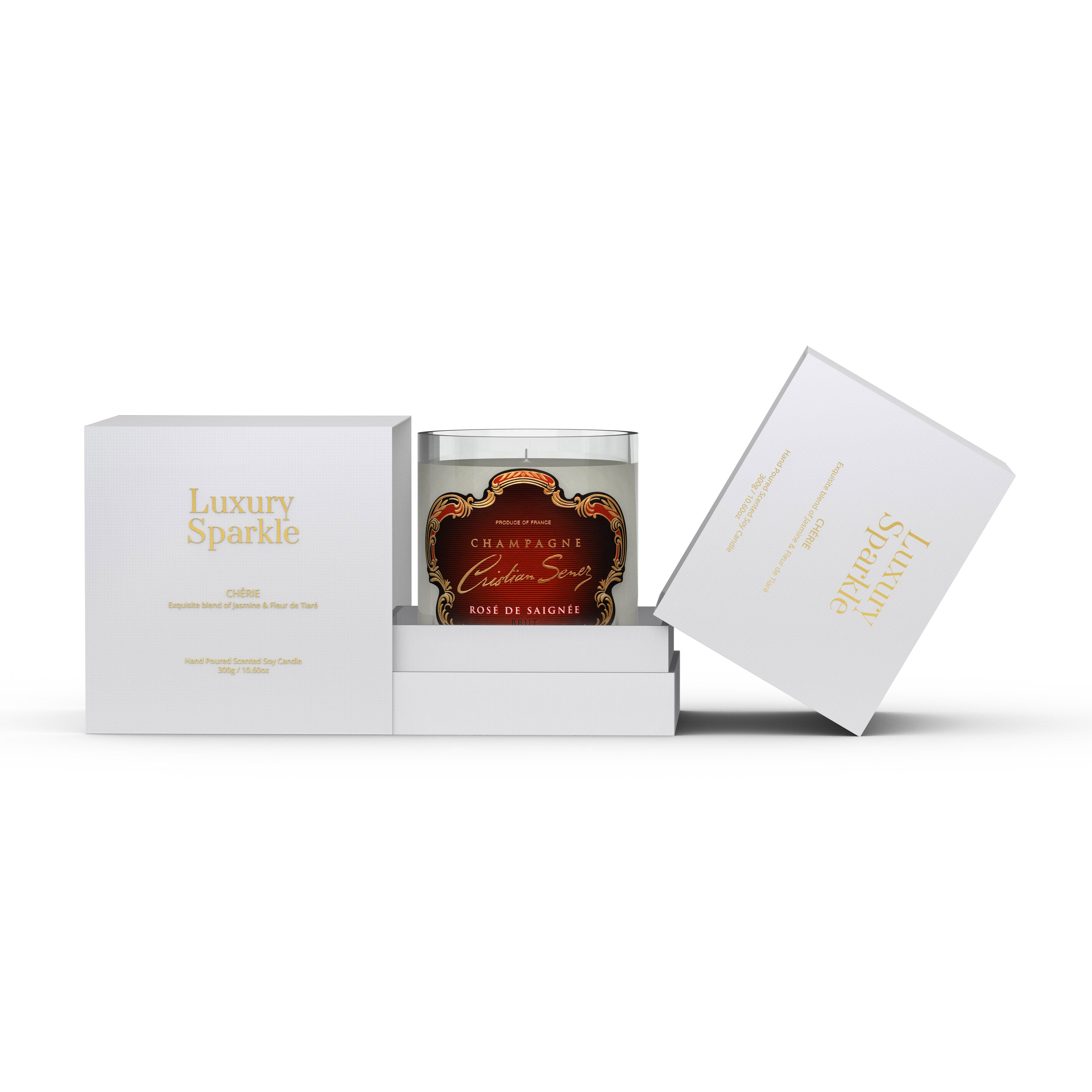 Cristian Senez Brut Rosé and Luxury Scented Candle Gift Pack