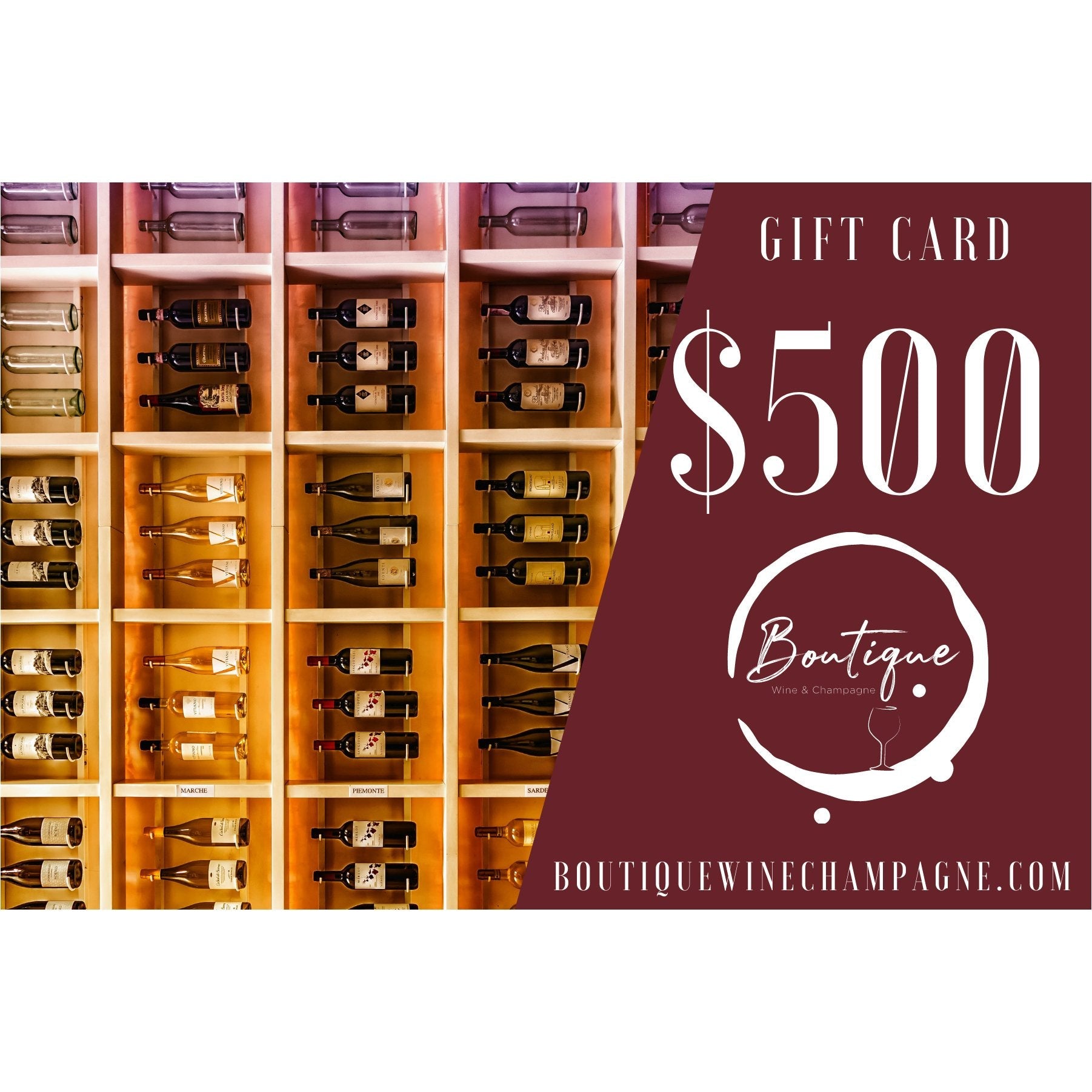 $500 Gift Card - Boutique Wine and Champagne