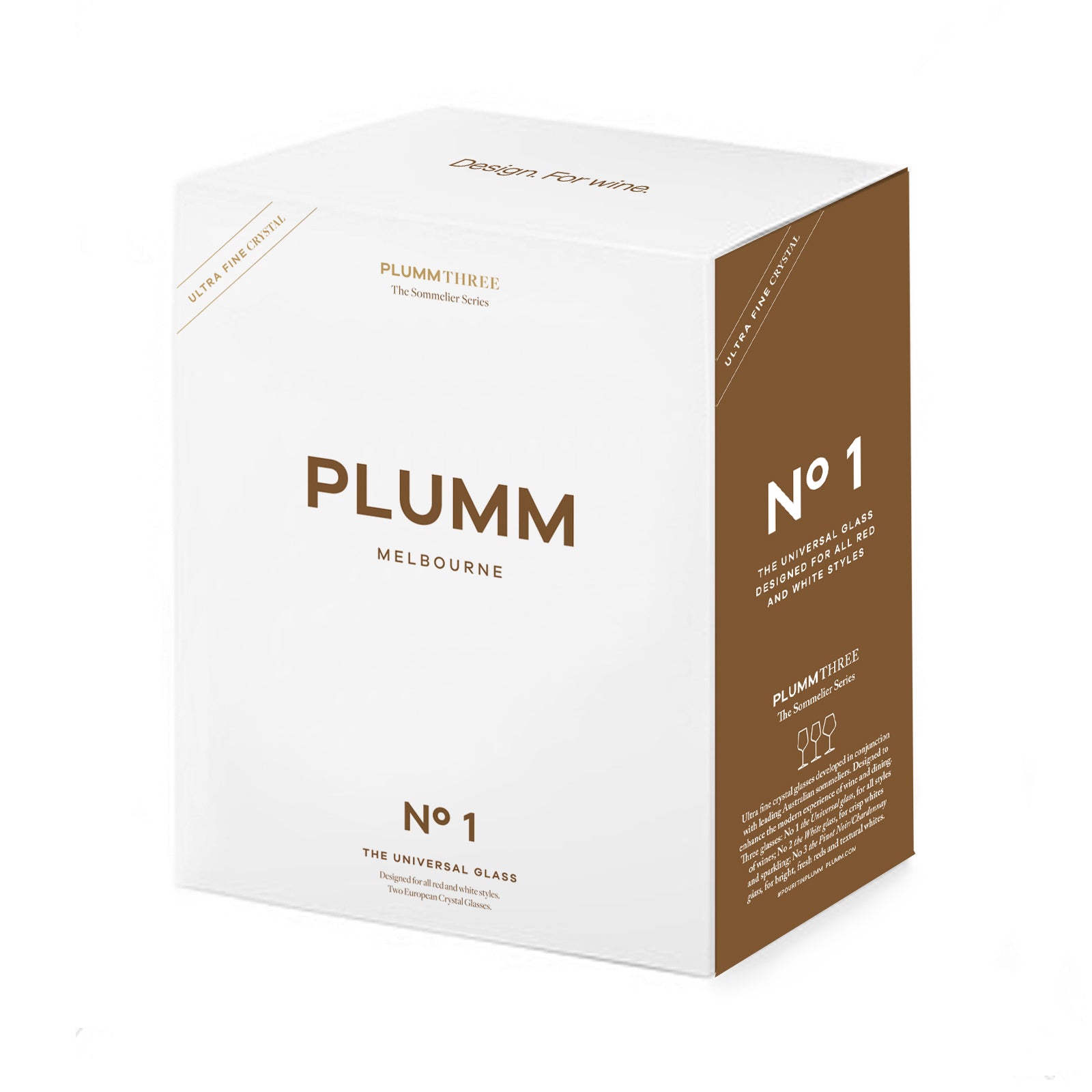 PLUMM THREE No 1 - UNIVERSAL GLASS - 2 SET