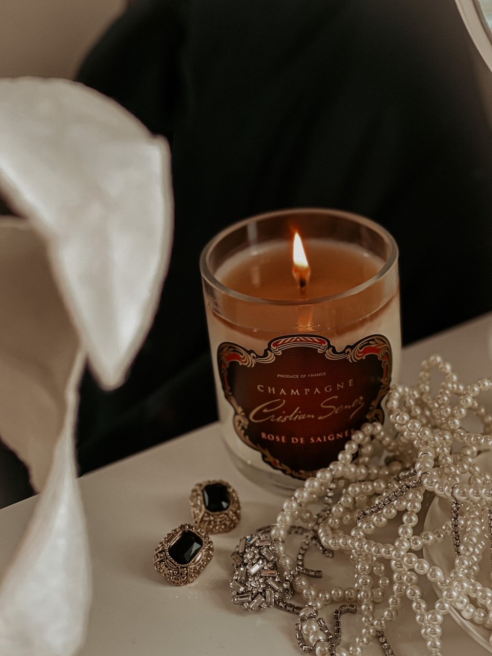 Cristian Senez Brut Rosé Luxury Scented Candle - Boutique Wine and Champagne